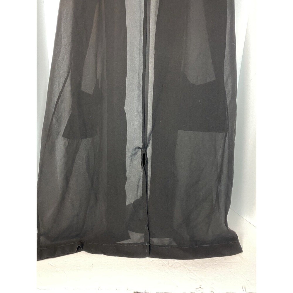 Ladies long Chiffon Jacket Special Occasion Evening Party Sheer Size S/M - Picture 10 of 13